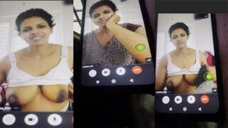 Tamil Teacher Showing On Call Clear Talk Video